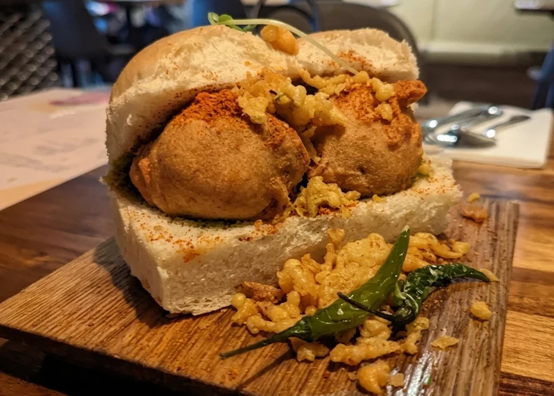 Delicious vada pav in Calgary, AB